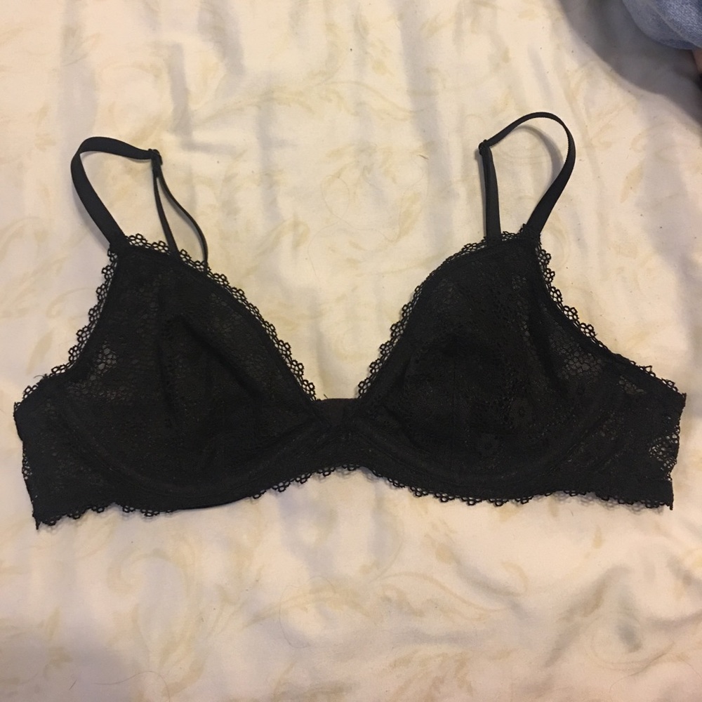 Victoria's Secret black lace bra