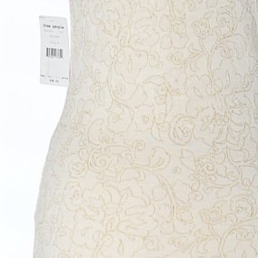 2/40 Free People Antique White Mini Dress - Picture 8 of 8