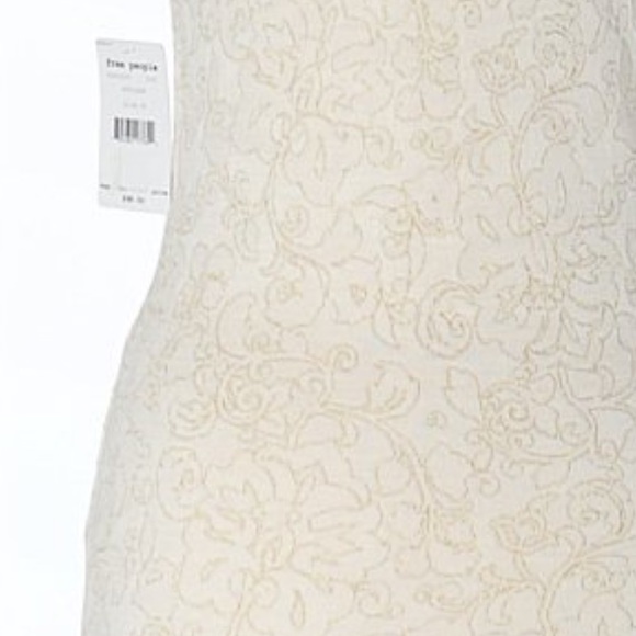 2/40 Free People Antique White Mini Dress - Picture 8 of 8