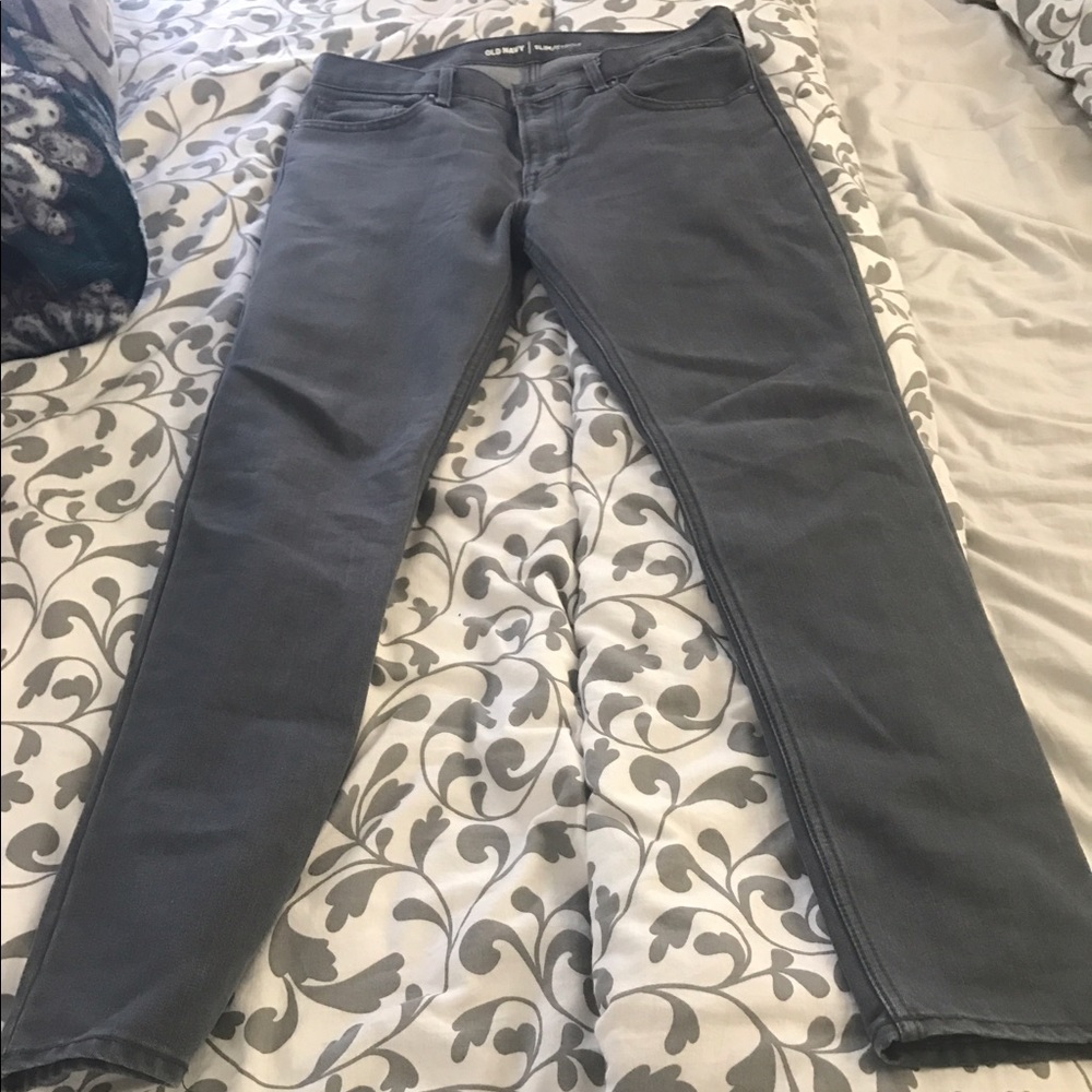 Old Navy Grey slim fit jeans.