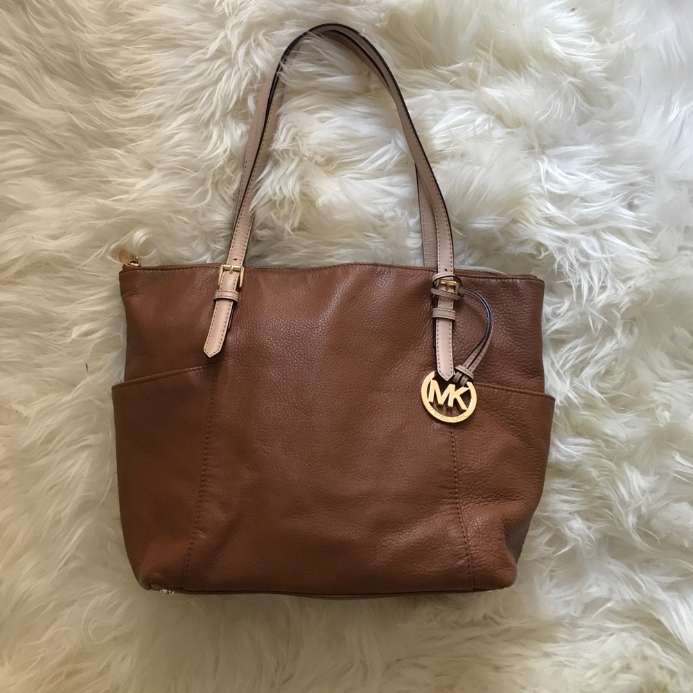 Brown Leather Michael Kors Tote