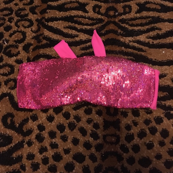 Victoria's Secret Other - Just in 🎉 Vs hot pink sequin bikini top