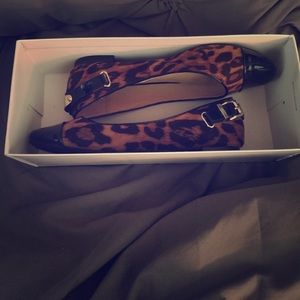 Leopard Pattern Flats with tags and box