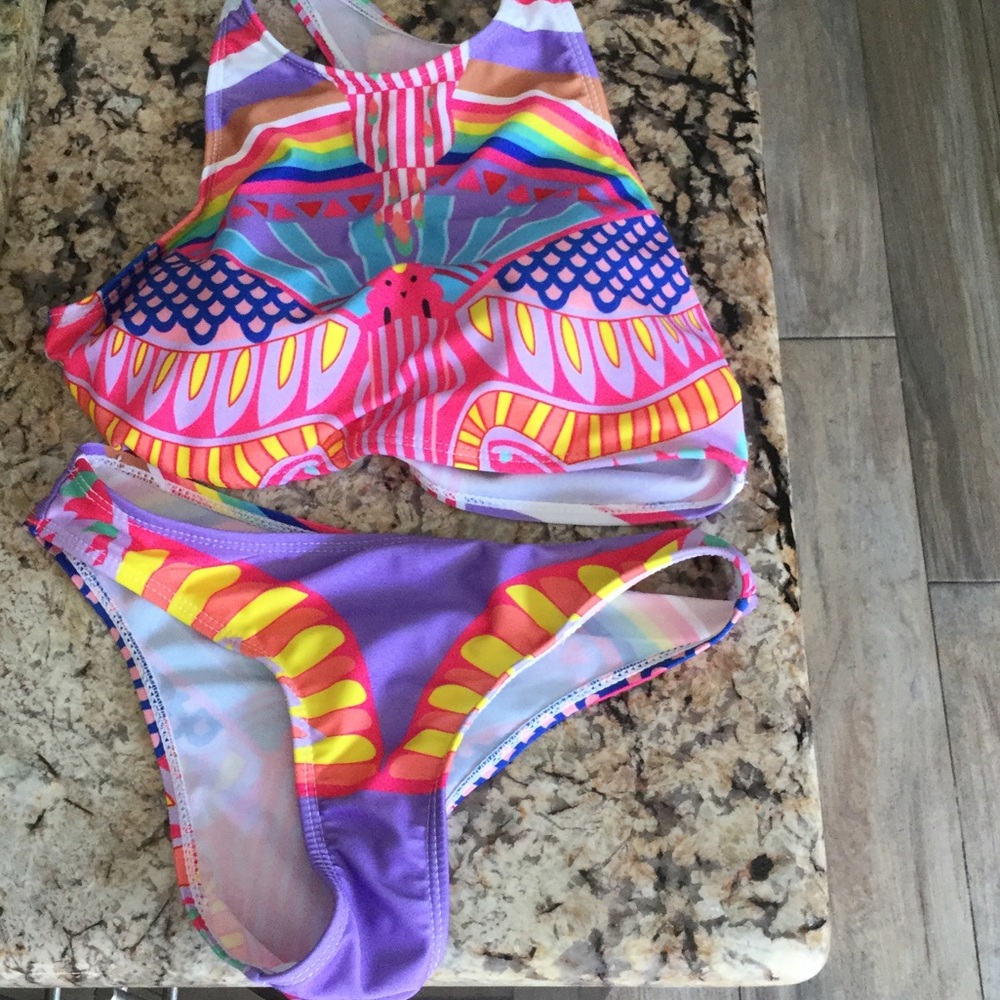Rainbow bathing suit