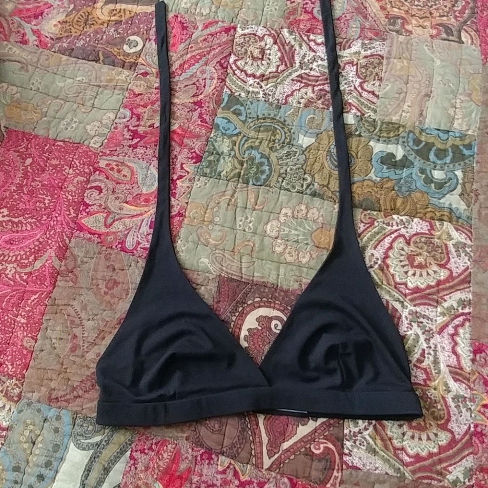 Black halter bralette Victoria's Secret large