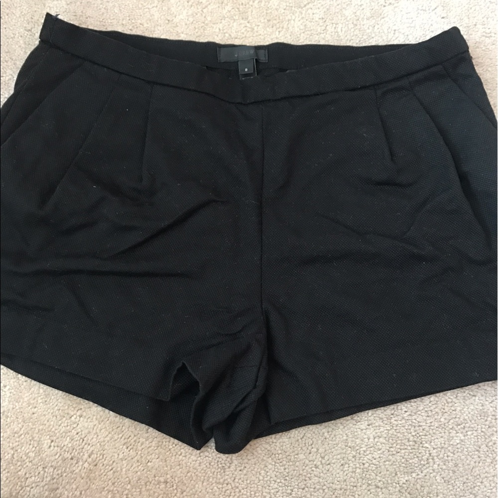 Jcrew black pleated shorts with pockets 8