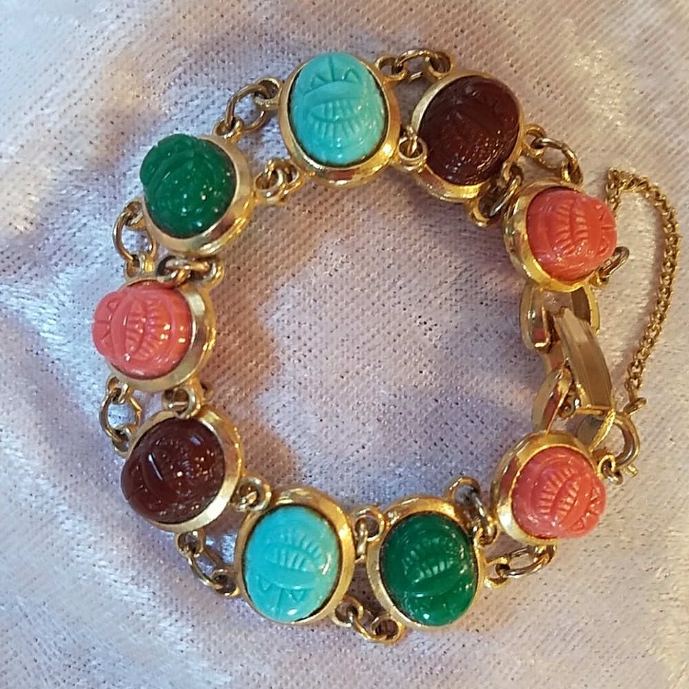 Costume Scarab Bracelet