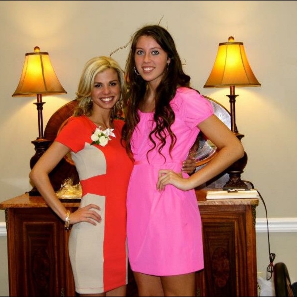 Pink j crew dress size 4