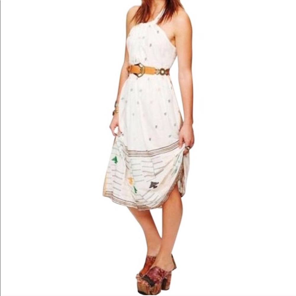 FREE PEOPLE MAXI BOHO DRESS XS