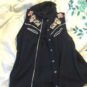 Western button down shirt