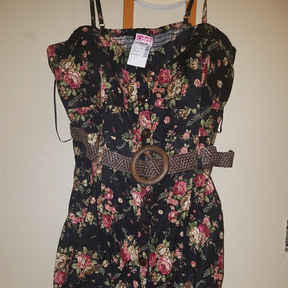 Floral Button Down Dress NWT