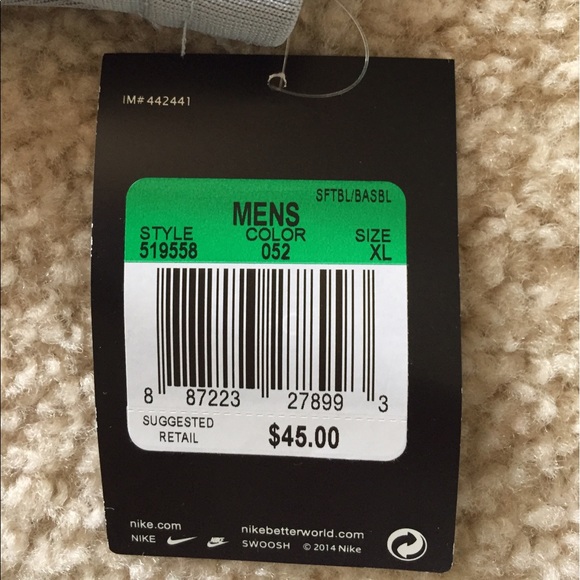 LAST ONE: Nike Men Baseball Jersey - Gray NWT - XL - Picture 7 of 8