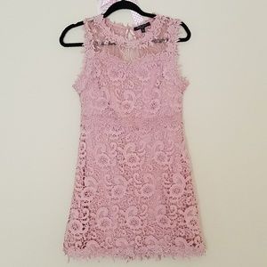 Gorgeous Detailed Spring/Summer Blush Lace Dress