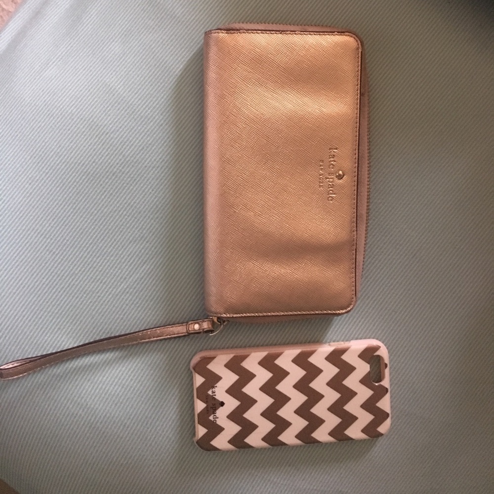 Kate Spade wristlet & matching iPhone 6/6s case