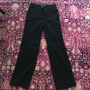 Black, size 6 LONG gap khakis