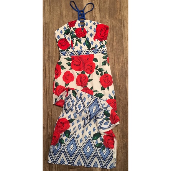 🌺FLORAL MAXI DRESS WITH BOTTOM SIDE SLIT- NEW🌺 - Picture 5 of 8