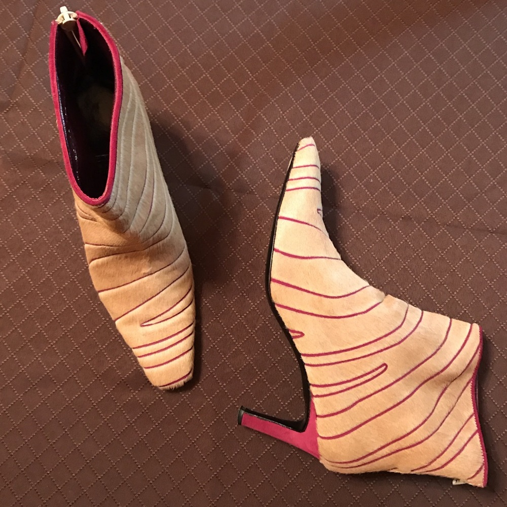 Salvatore Ferragamo calf hair bootie