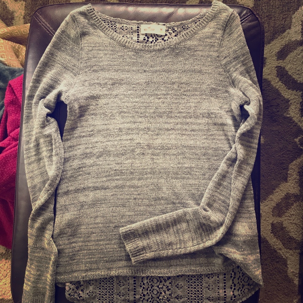 Lacy back hollister sweater