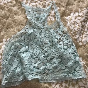 Crochet crop top tank