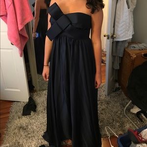 Size 6 evening gown in navy blue