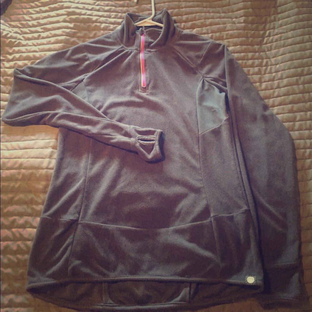 Mondetta 3/4 zip fleece warm up shirt