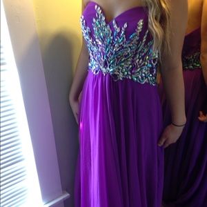 Orchid prom/formal dress