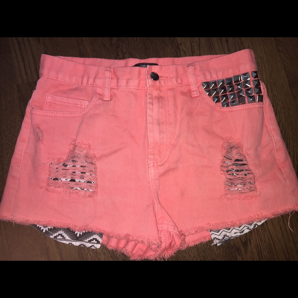High waisted Forever 21 shorts.