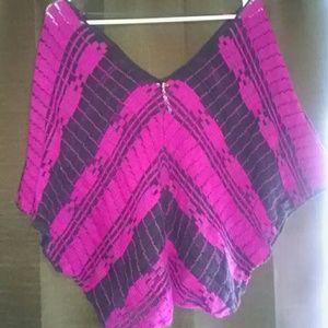 Free People batwing crocheted top