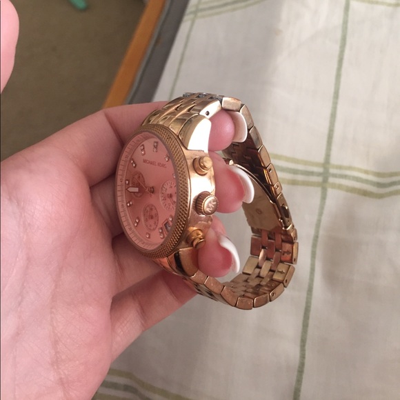 Rose gold Michael Kors watch