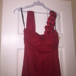 Red formal dress