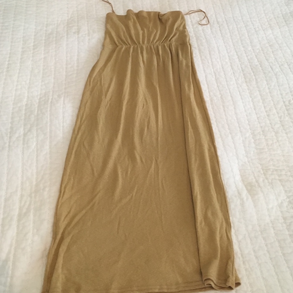 Gold shimmer dress
