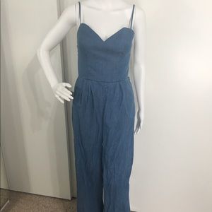 Lovers+Friends denim retro jumpsuit