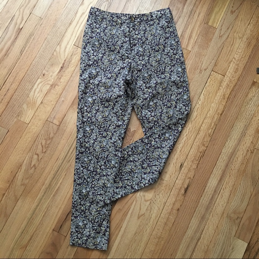 Rachel Antonoff Designer Floral Print Pants Sz 6