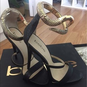 Bebe snake heels