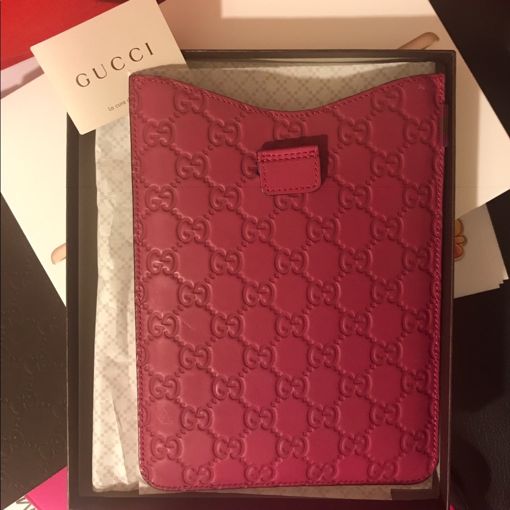 🚫 SOLD GUCCI GUCCISSIMA IPAD MINI SLEEVE - Picture 6 of 8