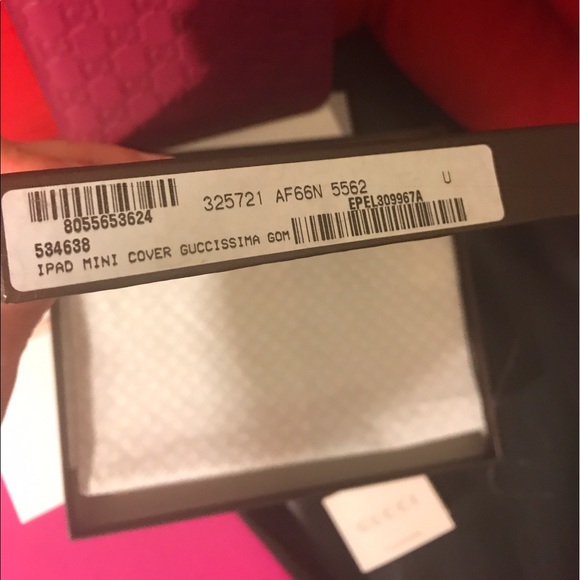 🚫 SOLD GUCCI GUCCISSIMA IPAD MINI SLEEVE - Picture 4 of 8