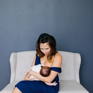 Asos maternity nursing skater wrap over dress