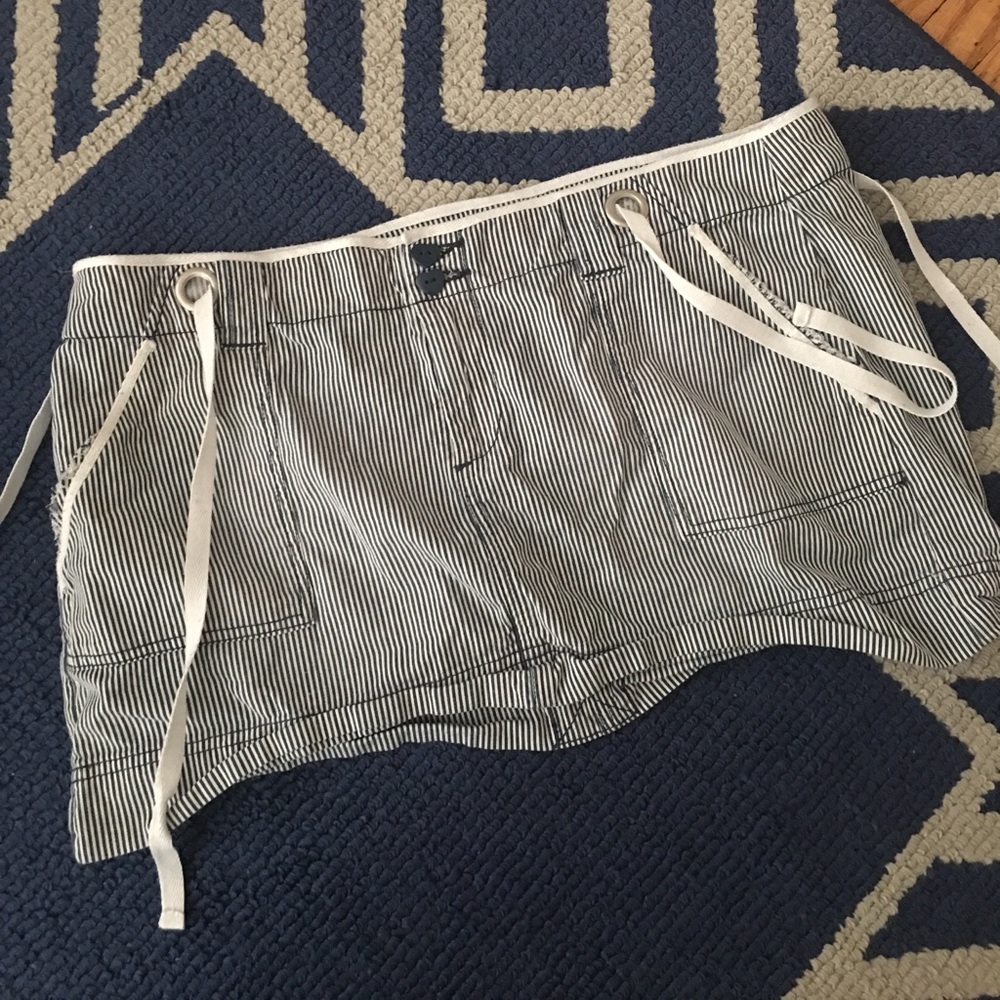 Pinstripe mini skirt