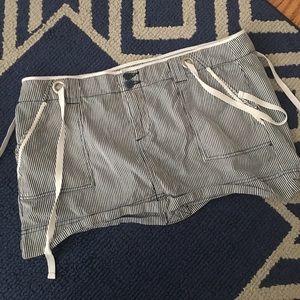 Pinstripe mini skirt