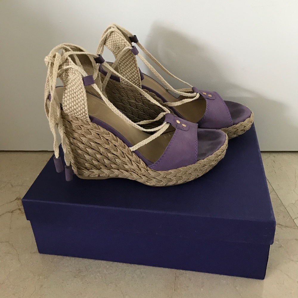 Stuart Weitzman Fez espadrilles lilac 8.5.
