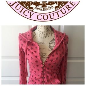 ❌SOLD❌JUICY COUTURE Zip Up Hoodie Pink Size XS