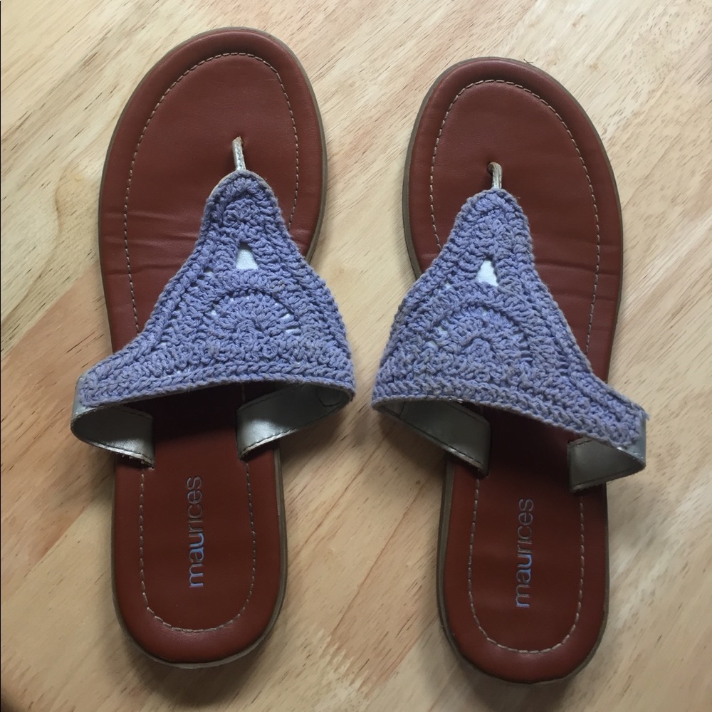 Crochet flip flops