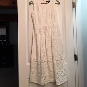 White lace dress from Modcloth