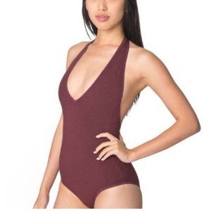 American Apparel halter body suit