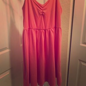 A pink dress from forever 21 .