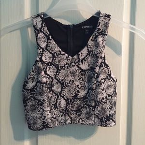 Snake skin crop top!