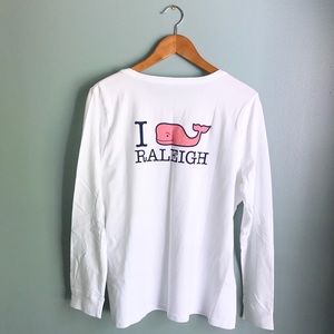 Vineyard Vines T Shirt Long Sleeve Whale Womens XL
