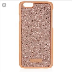 HENRI BENDEL iphone 6/6s rose gold glitter case
