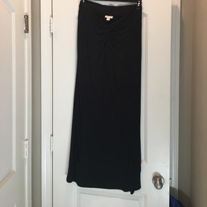 Black maxi skirt