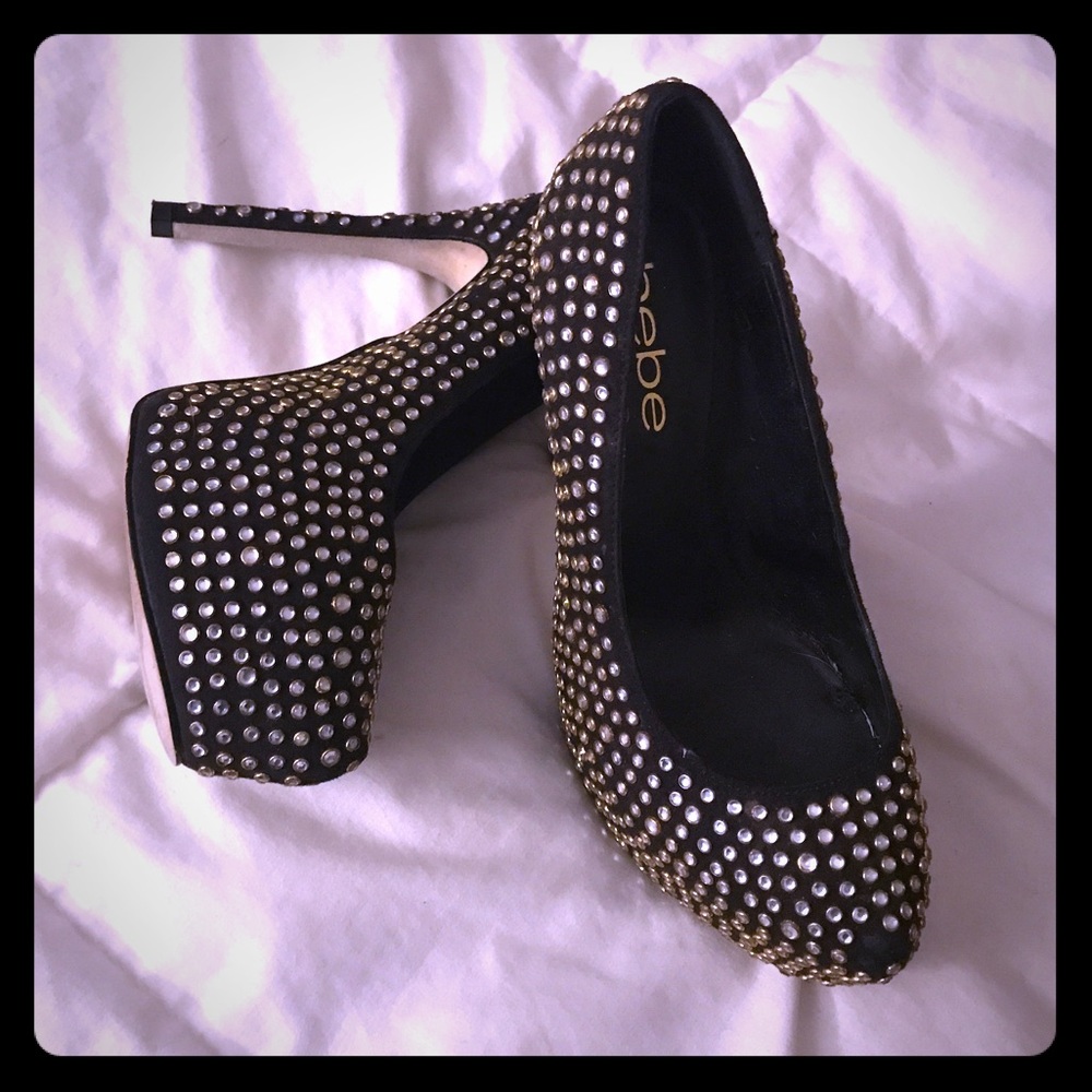 Bebe studded heels